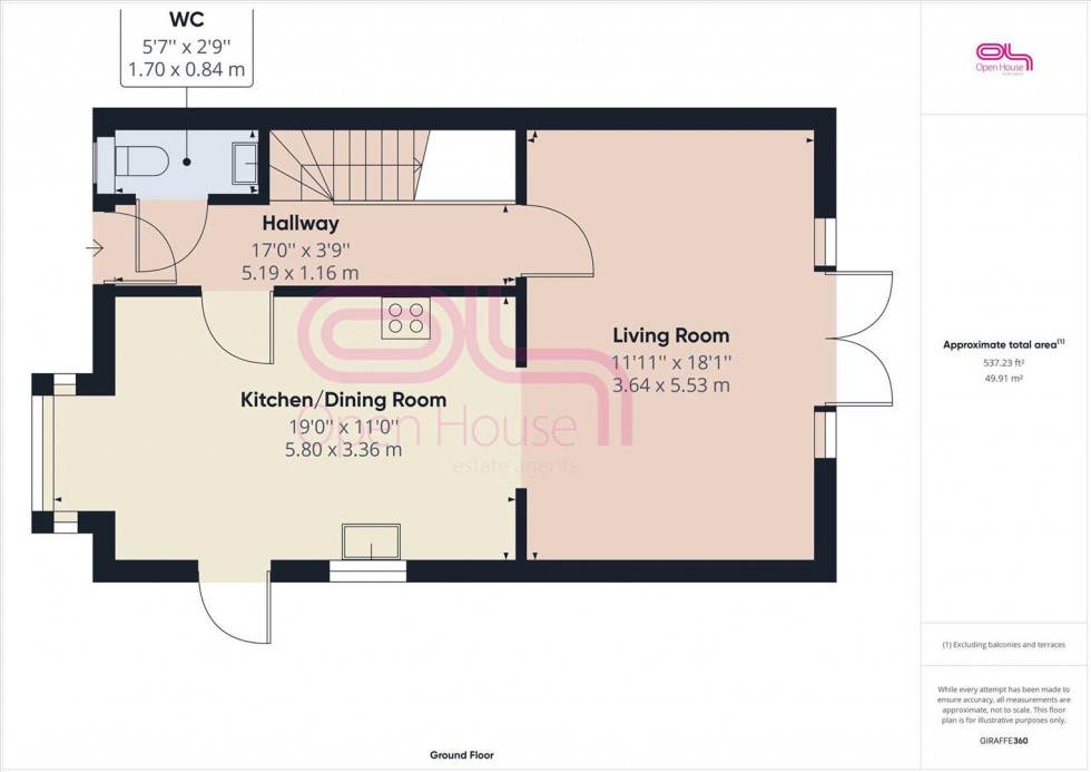 Floorplan for South Coast Road, Peacehaven
