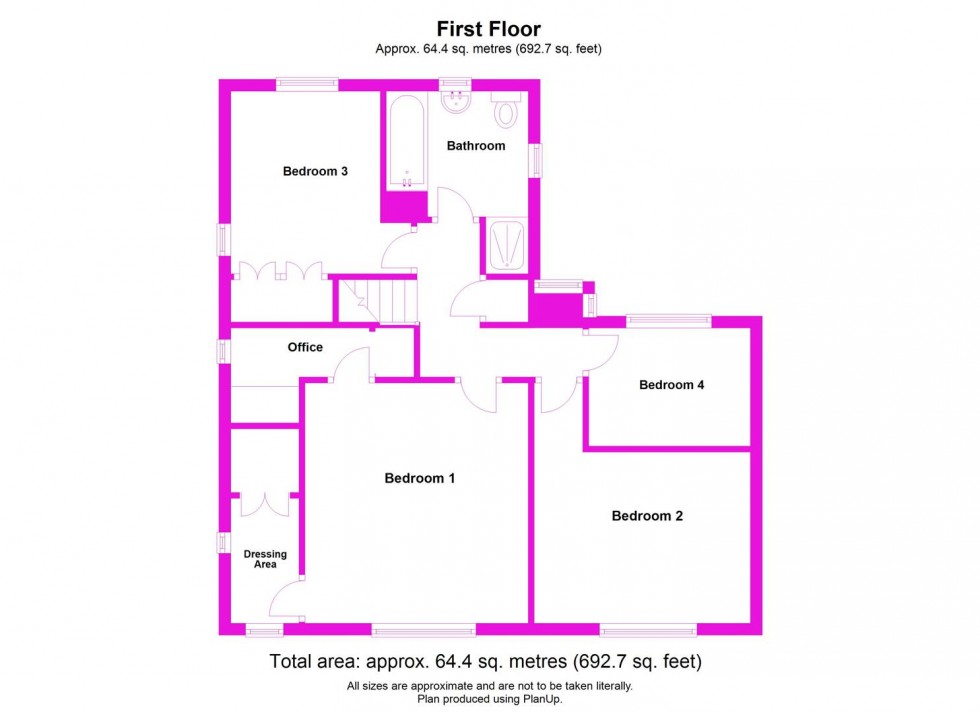 Floorplan for High Street, Malpas