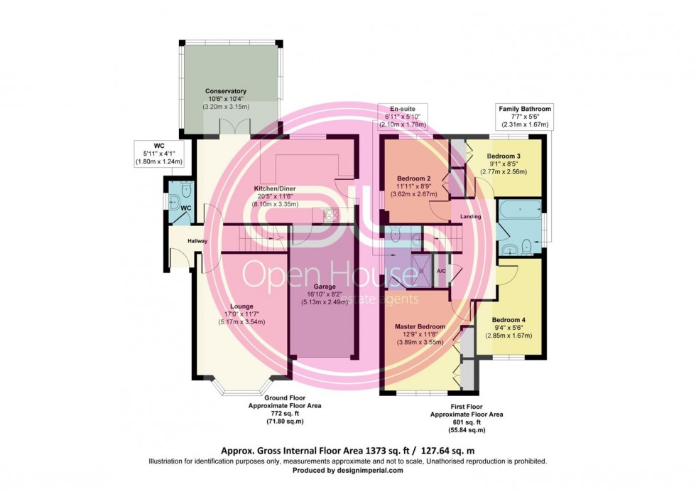 Floorplan for Lawns Drive, Newhall