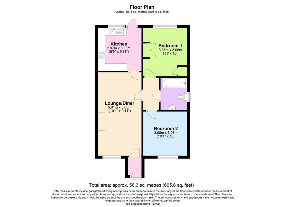 Floorplan for Hanover Court, Milton Court Lane, Dorking