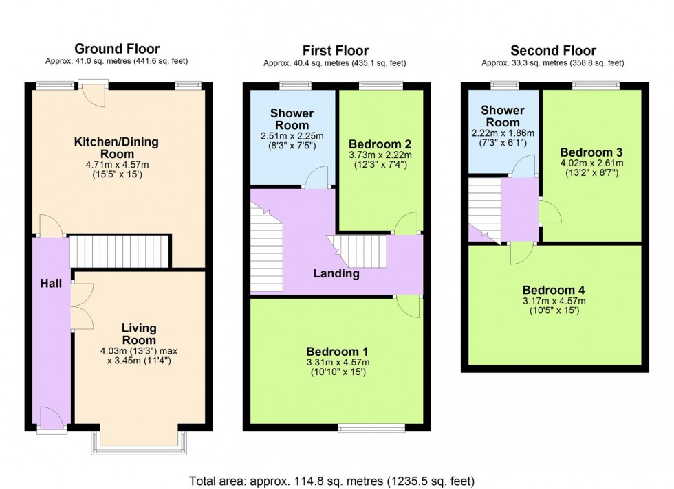 Floorplan for Lever Edge Lane, Bolton