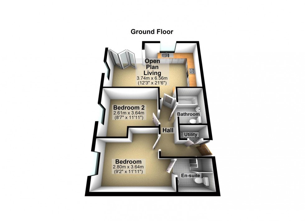 Floorplan for Deora Place, Salvington Road, Worthing