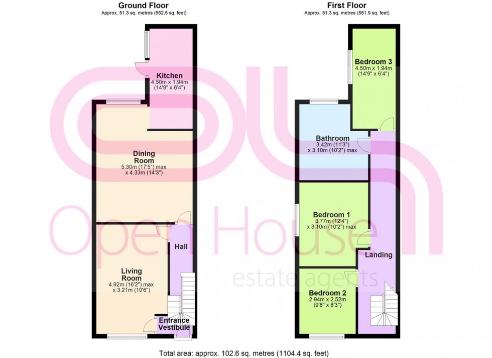 Floorplan for Parkfield Road, Bolton
