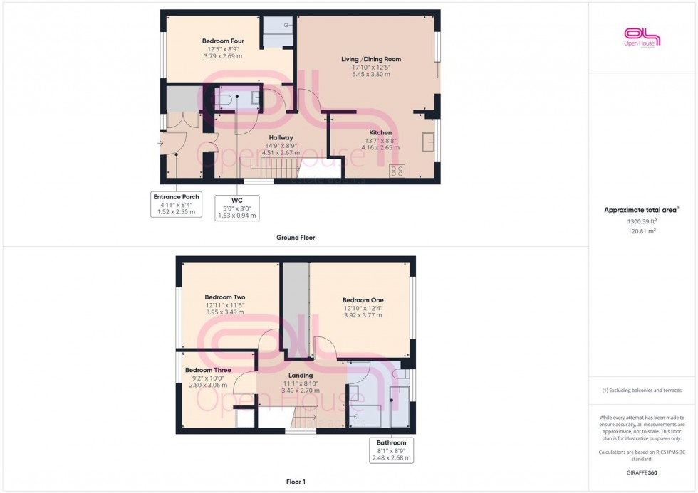 Floorplan for Rowe Avenue North, Peacehaven