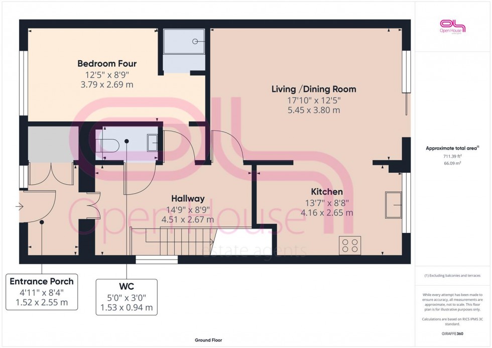 Floorplan for Rowe Avenue North, Peacehaven