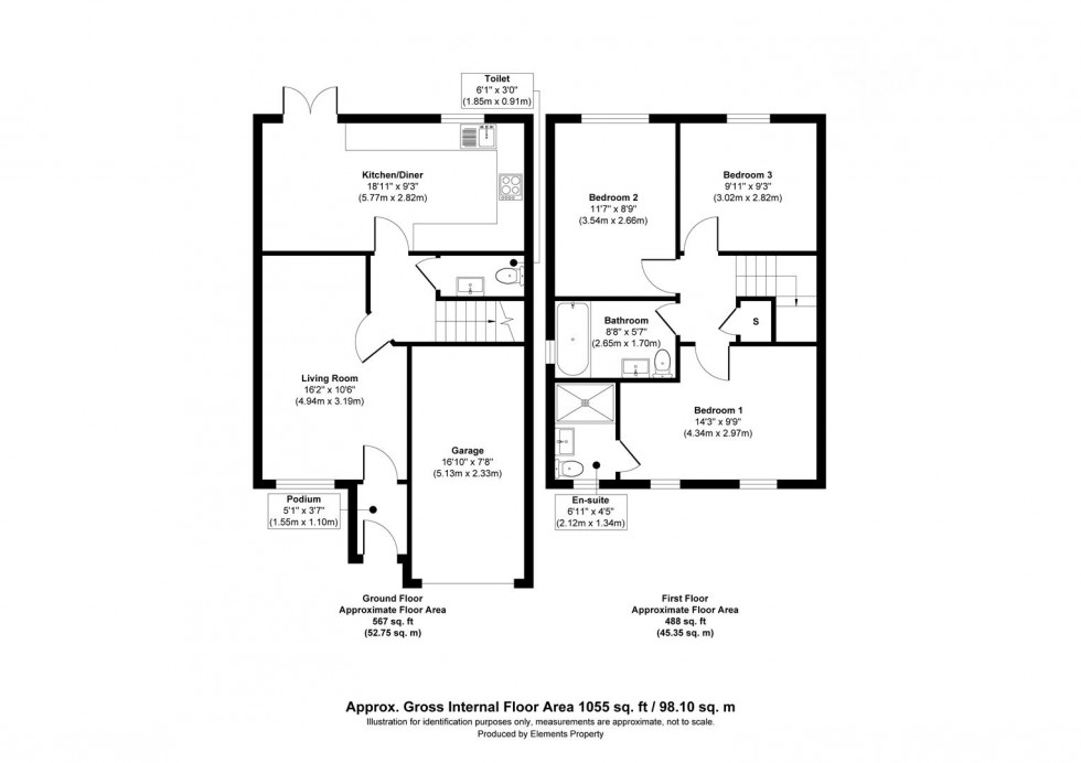 Floorplan for WEATHERHILL VIEW, LINDLEY, HD3