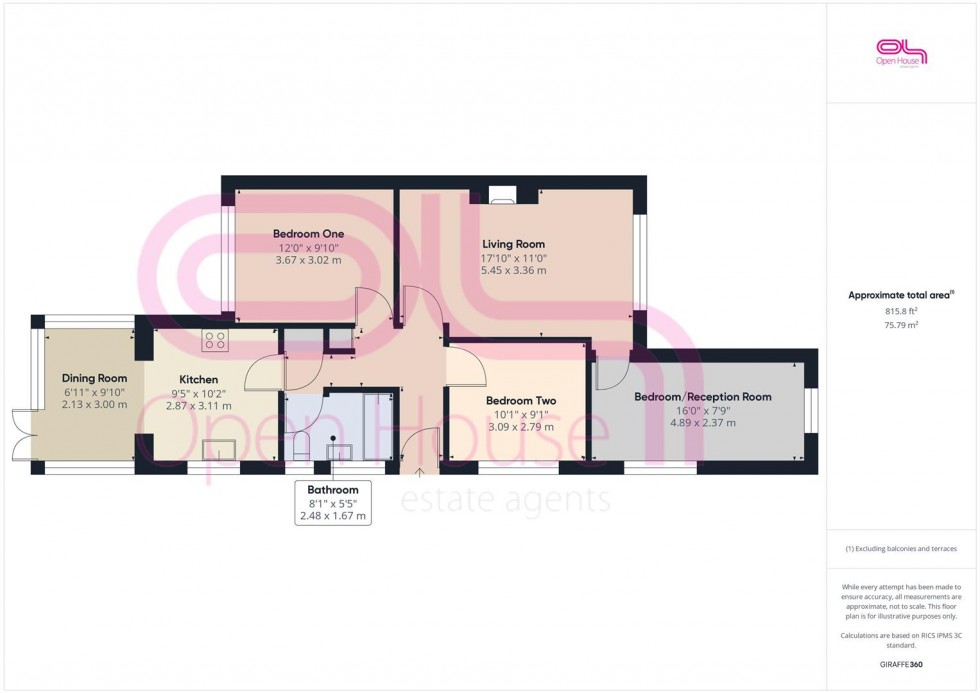 Floorplan for Roderick Avenue, Peacehaven