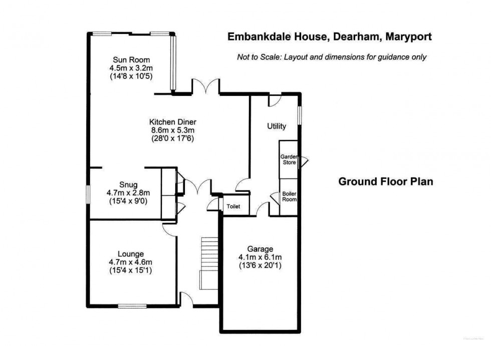 Floorplan for Town Head, Dearham