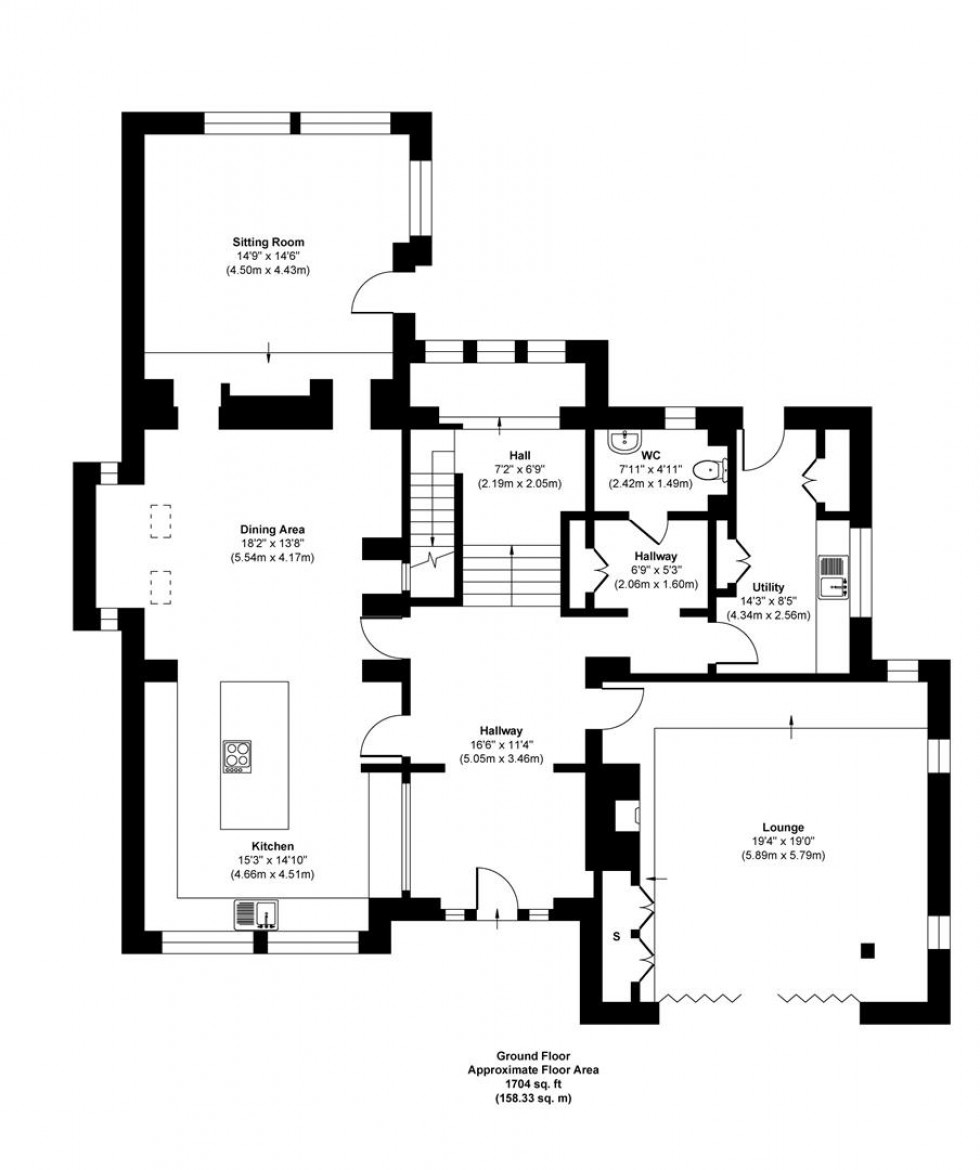 Floorplan for Delamere Gardens, Fixby, Huddersfield, HD2