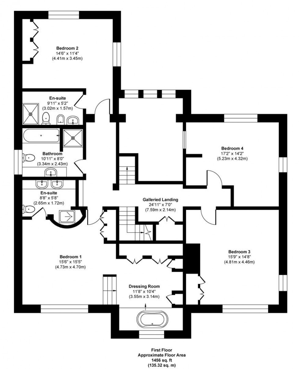 Floorplan for Delamere Gardens, Fixby, Huddersfield, HD2