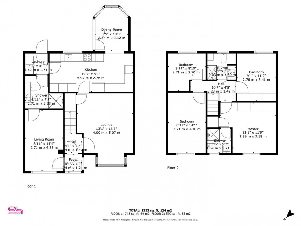Floorplan for Kinver Road, Newton Solney