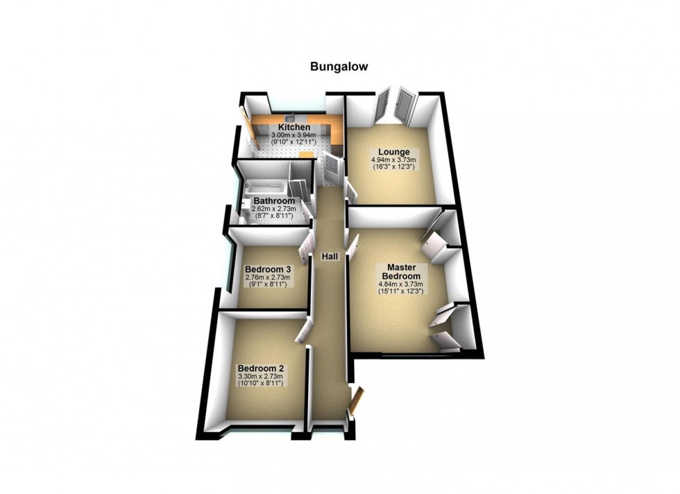 Floorplan for Manor Way, Lancing