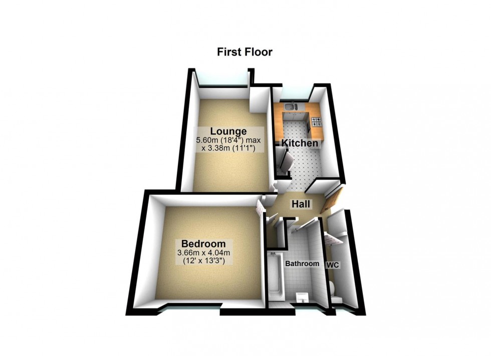Floorplan for Castle Road, Worthing