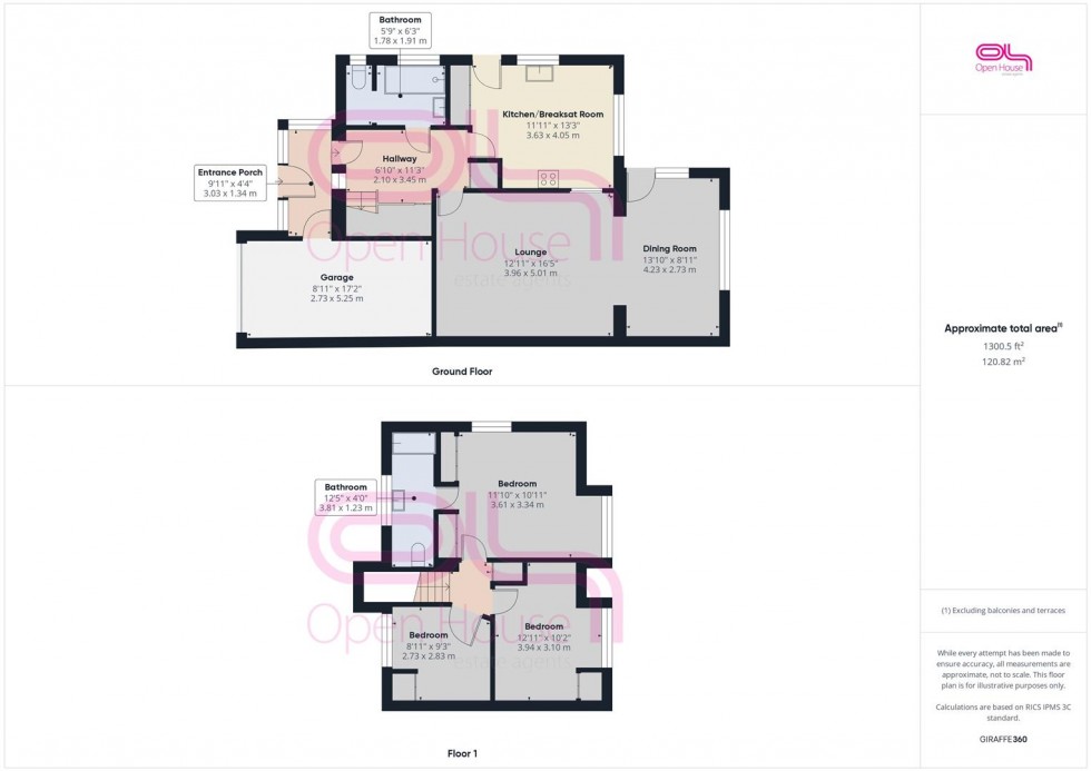 Floorplan for Neville Road, Peacehaven