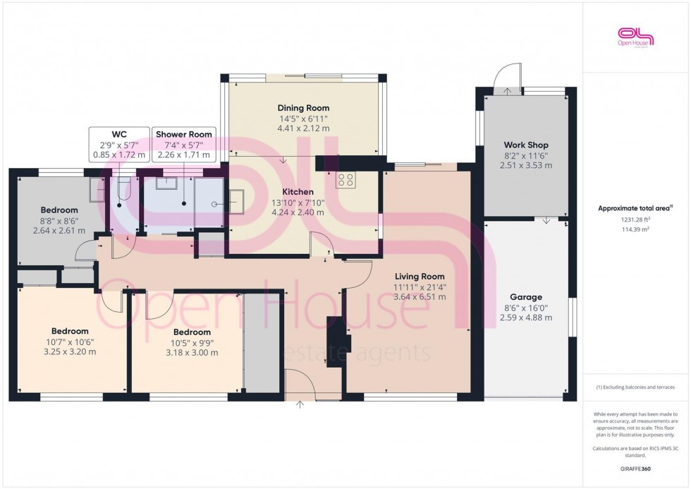 Floorplan for Lincoln Avenue, Peacehaven