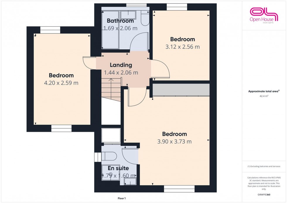 Floorplan for Stoneybrook Close, Hixon, Stafford