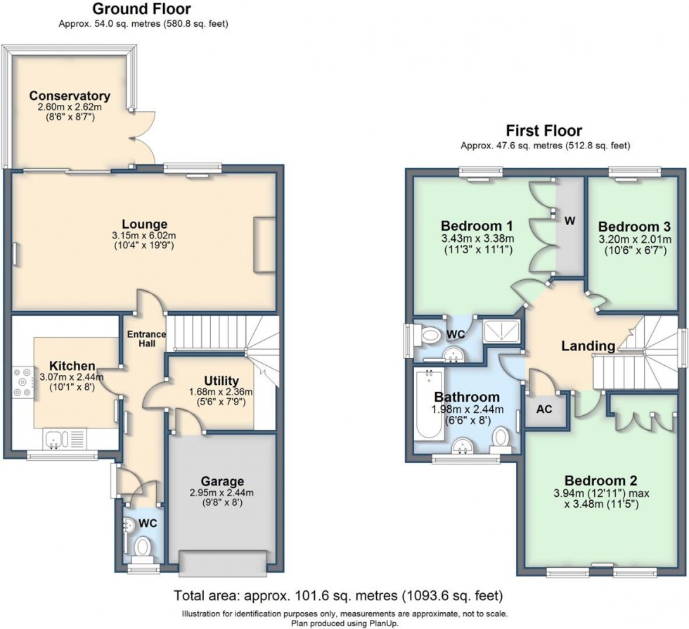 Floorplan for Pershore Drive, Branston