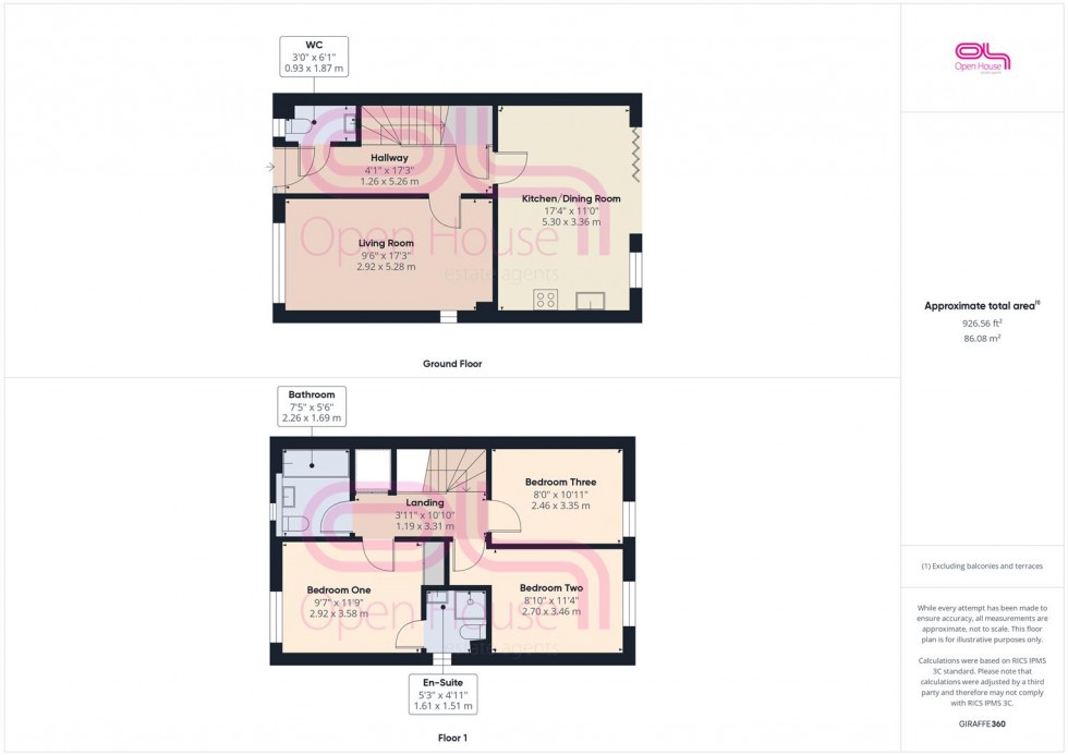 Floorplan for Celandine Way, Newhaven