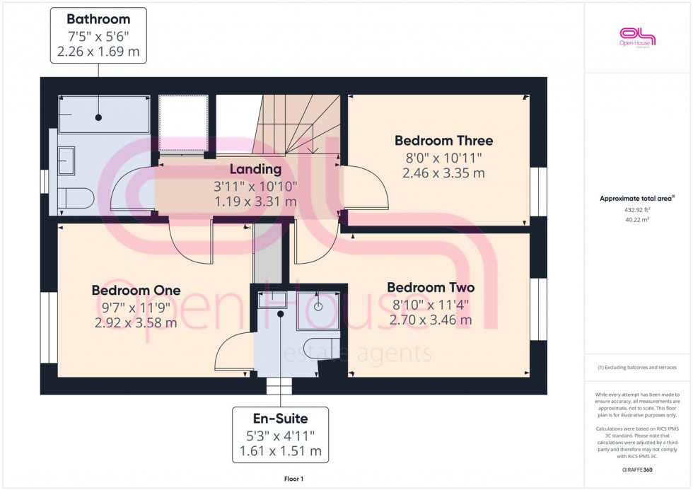Floorplan for Celandine Way, Newhaven