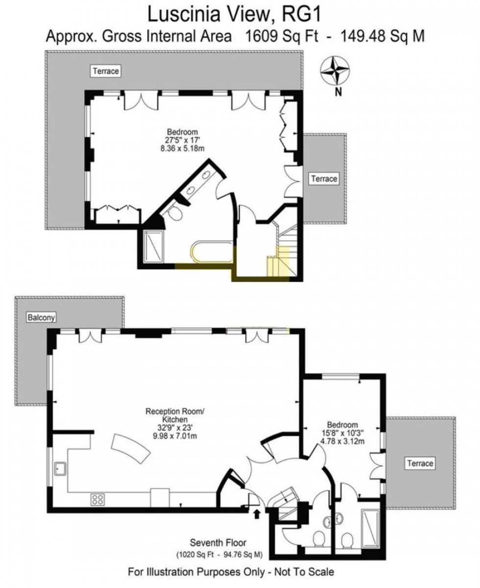 Floorplan for Napier Road, Reading, Reading