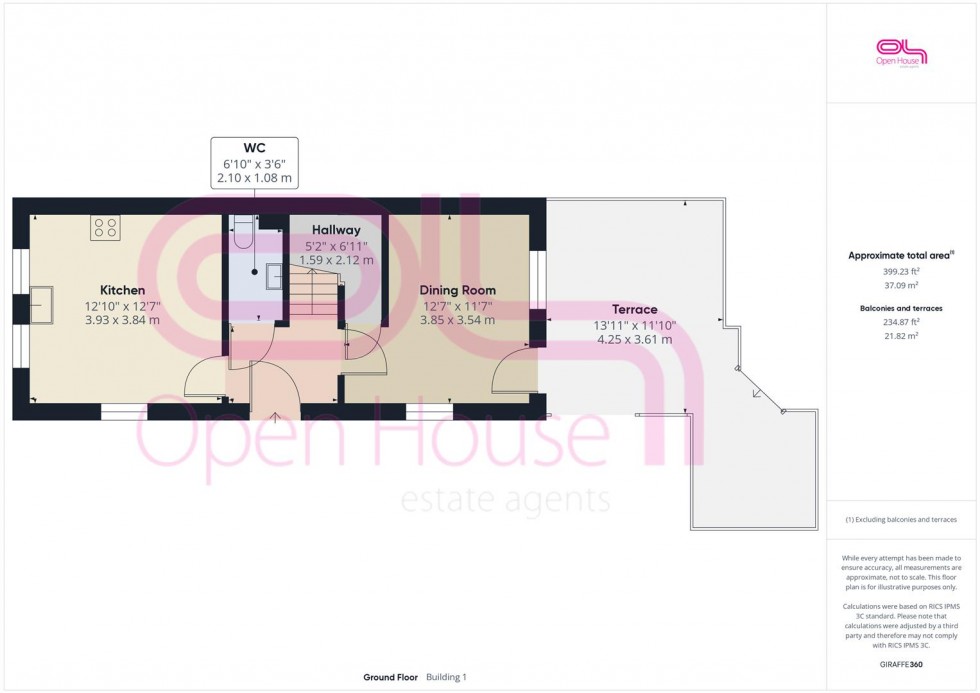 Floorplan for Montreal Close, Peacehaven