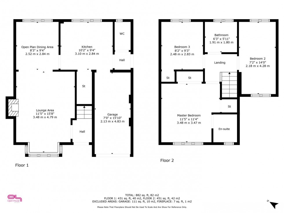 Floorplan for Glencroft Close, Burton-On-Trent