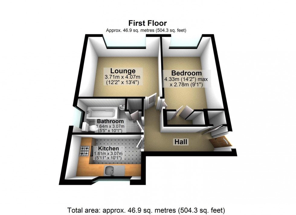 Floorplan for Hardwicke Lodge, Tennyson Road