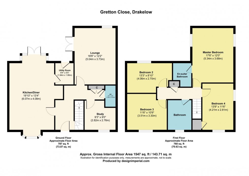 Floorplan for Gretton Close, Drakelow