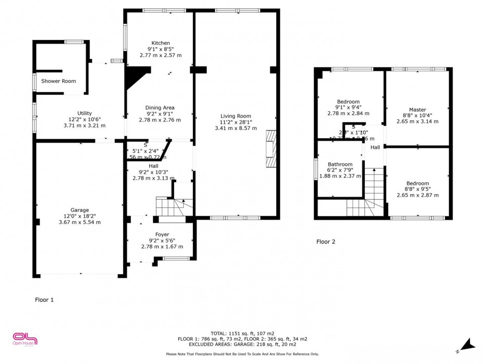 Floorplan for Fenton Avenue, Blackfordby