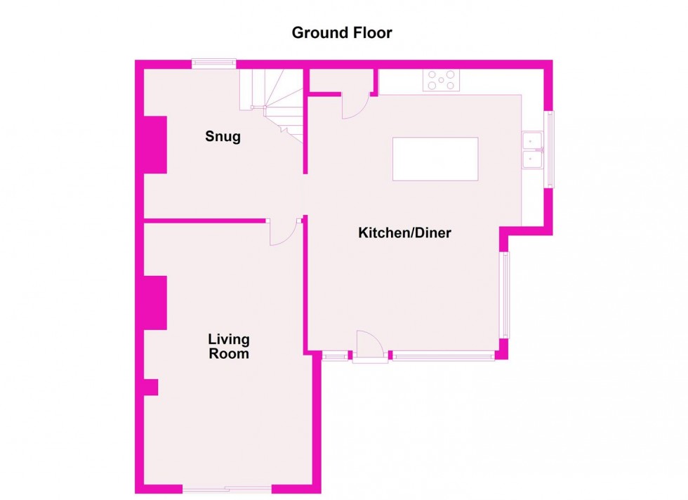 Floorplan for Penygelli Road, Coedpoeth
