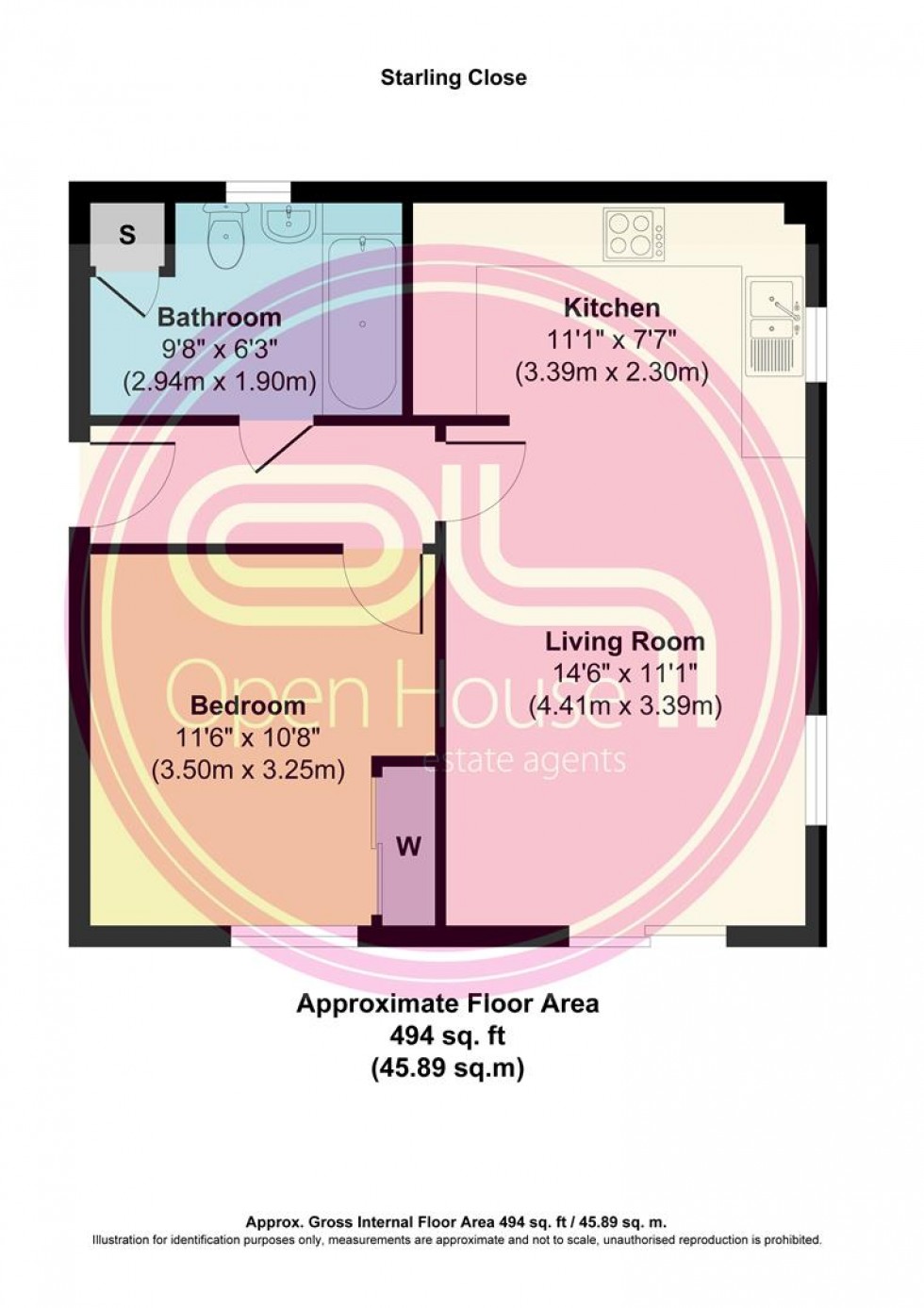 Floorplan for Starling Close, Branston
