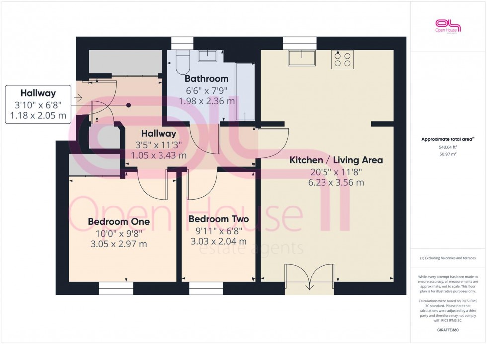 Floorplan for Skylark Avenue, Peacehaven