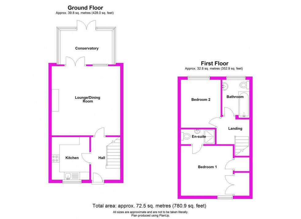 Floorplan for Ice House Close,Apley
