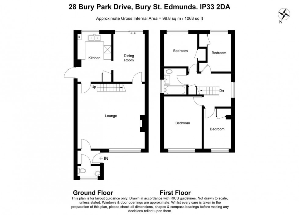 Floorplan for Bury Park Drive, Bury St Edmunds, IP33