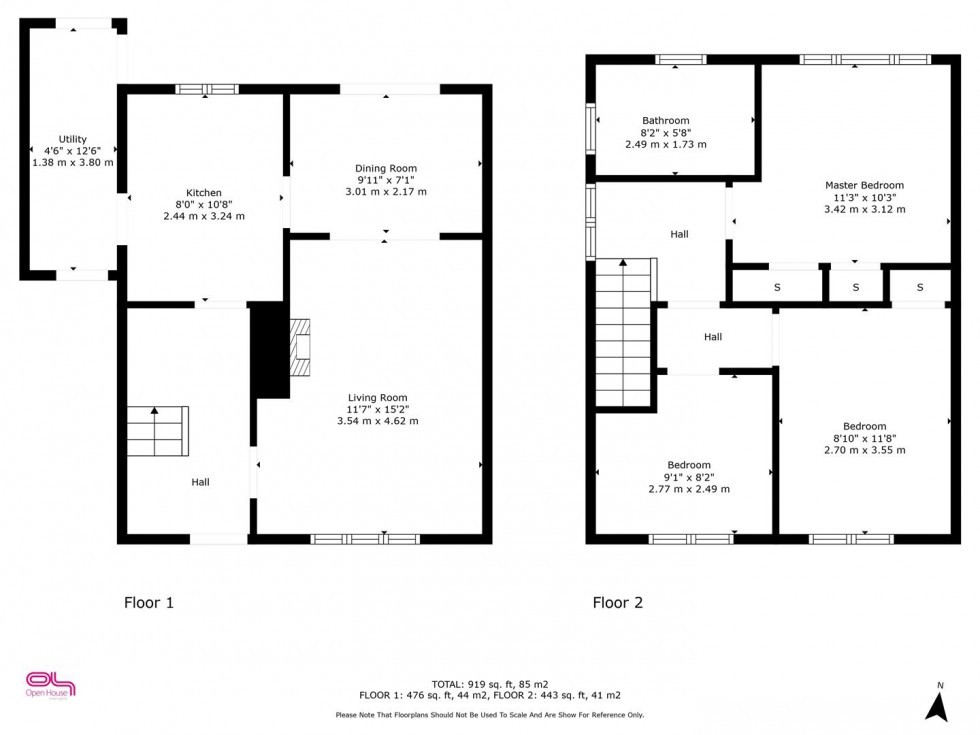 Floorplan for Calgary Crescent, Burton-On-Trent