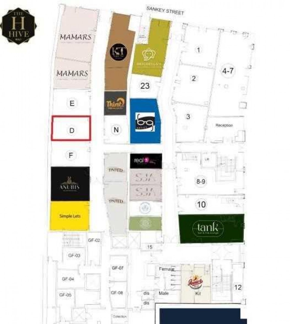 Floorplan for Unit 3, The Hive, 27-31 Sankey Street, Warrington WA1 1XG