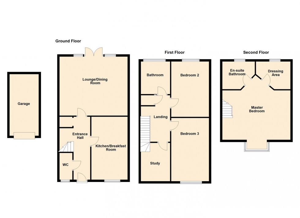 Floorplan for Sergeant Way, Stafford
