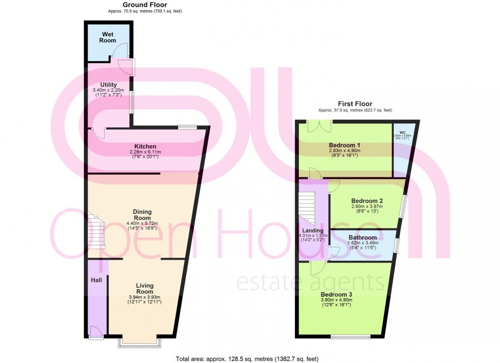 Floorplan for Sapling Road, Bolton