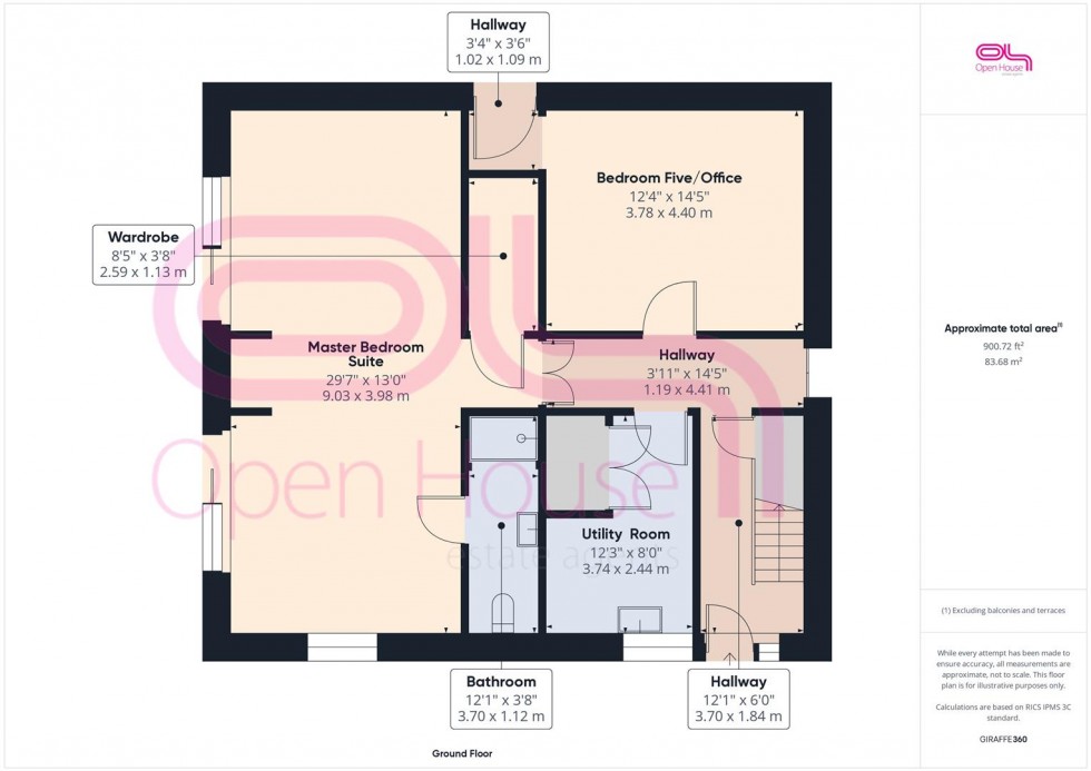 Floorplan for The Compts, Peacehaven