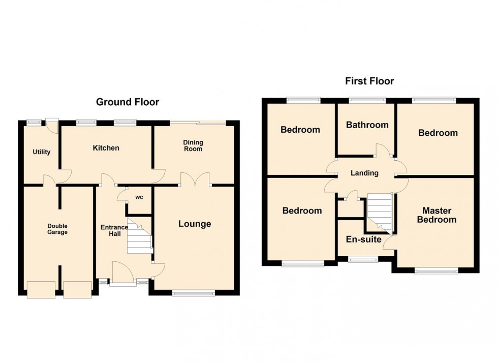 Floorplan for Nelson Drive, Cannock