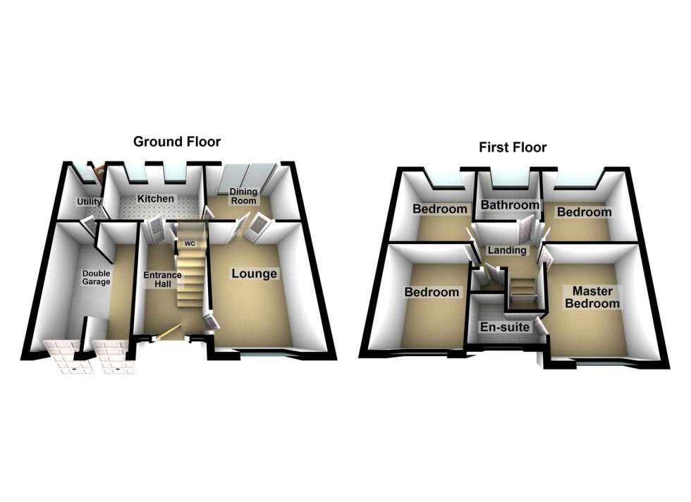 Floorplan for Nelson Drive, Cannock