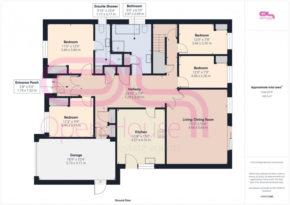Floorplan for Roderick Avenue Peacehaven