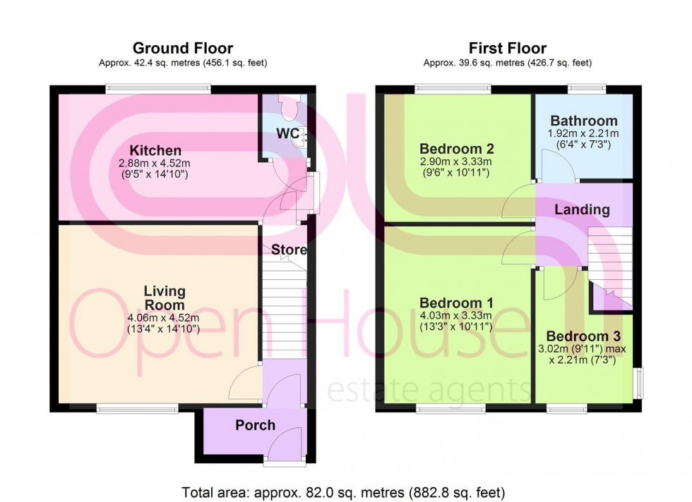 Floorplan for Cobham Avenue, Bolton