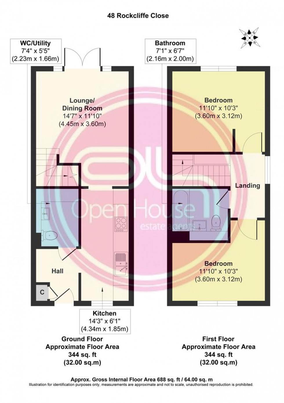 Floorplan for Rockcliffe Close, Church Gresley