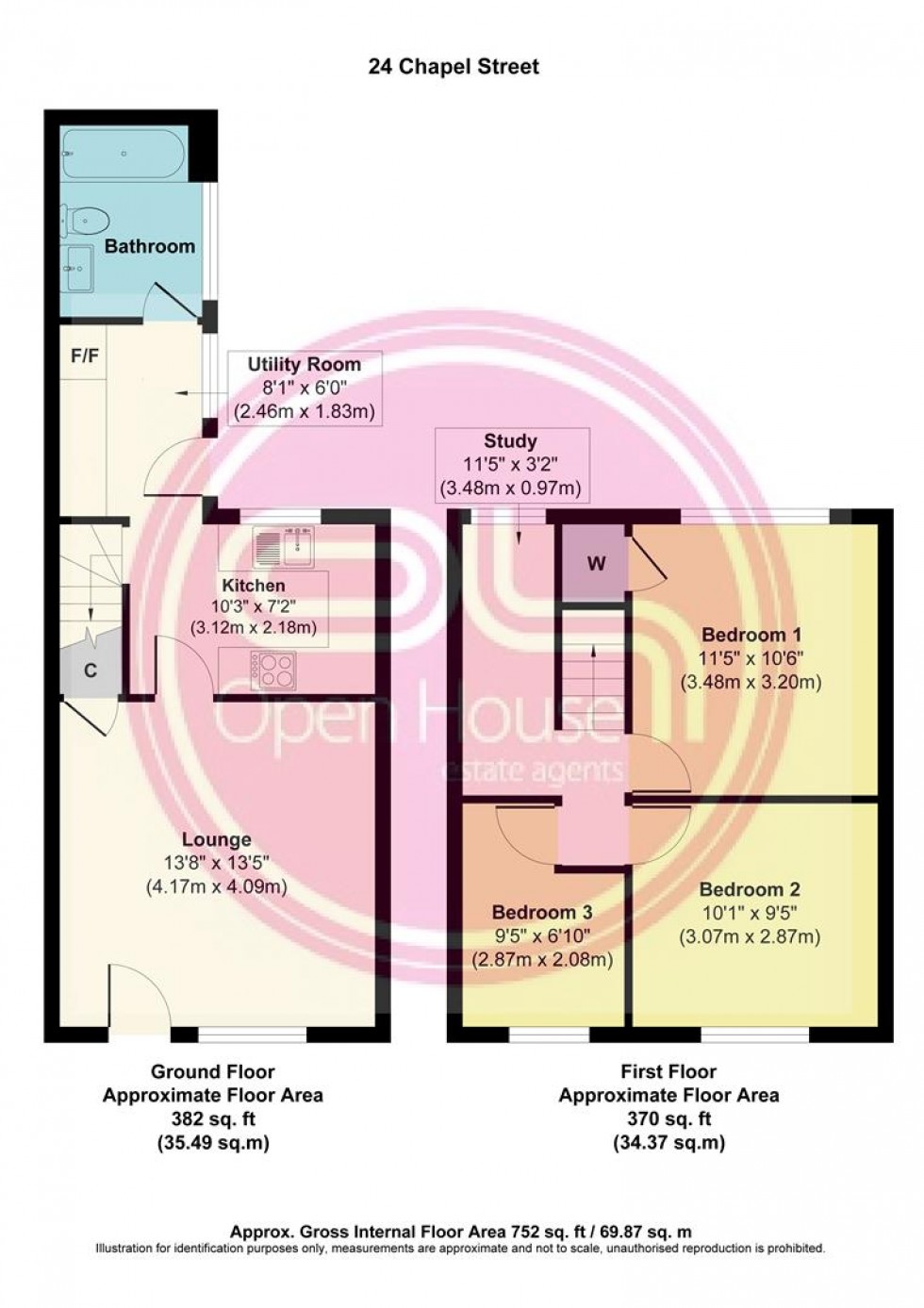 Floorplan for Chapel Street, Castle Gresley, Swadlincote