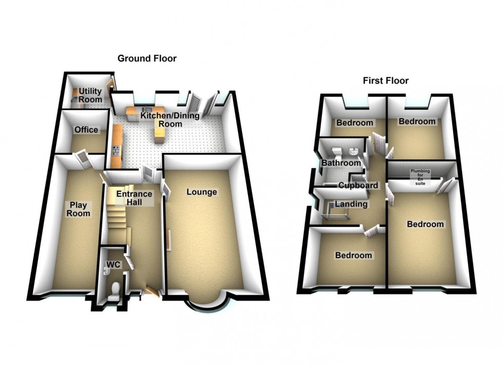 Floorplan for Haywood Heights, Little Haywood