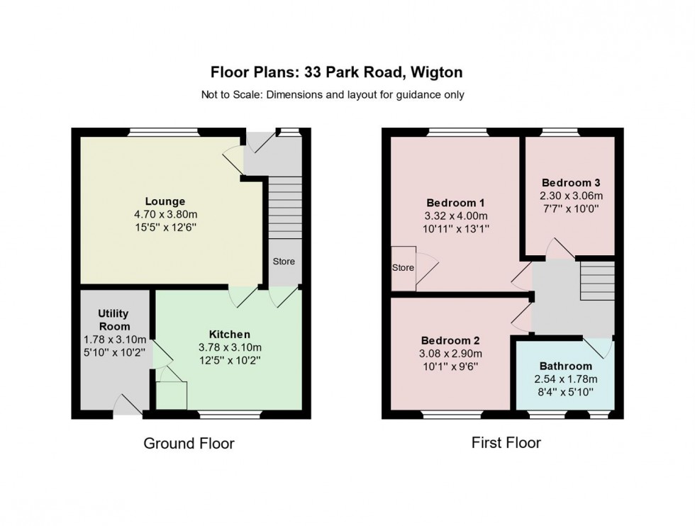 Floorplan for Park Road, Wigton