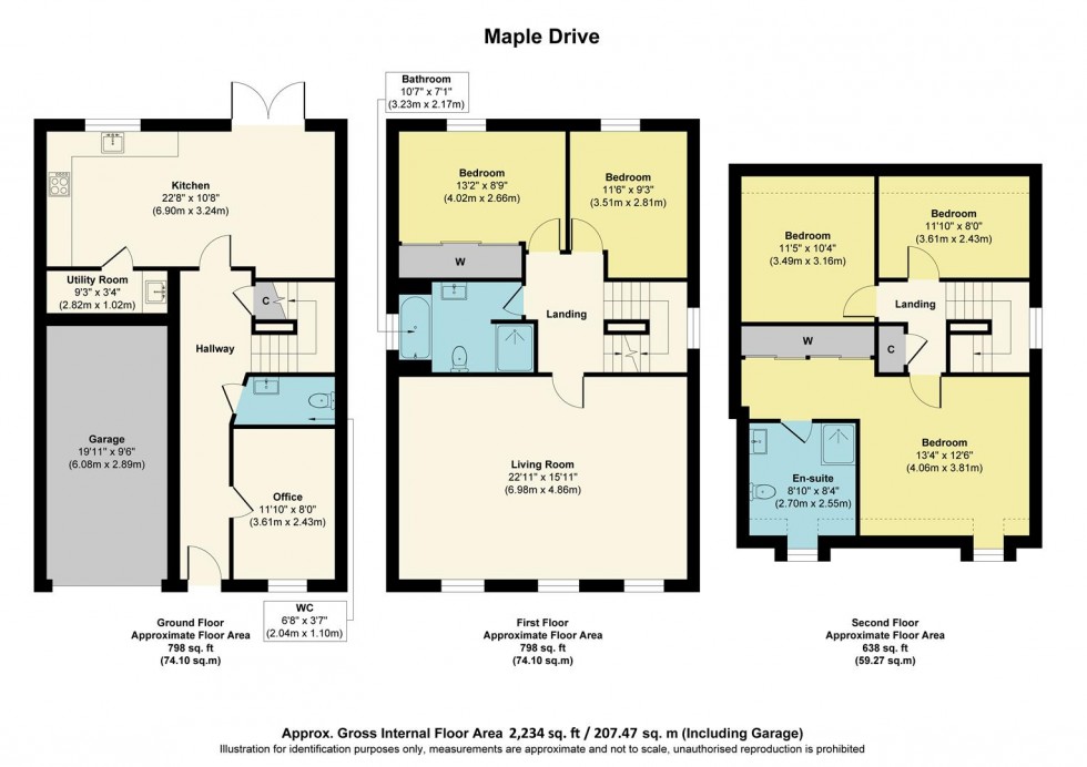 Floorplan for Maple Drive, Burton On Trent