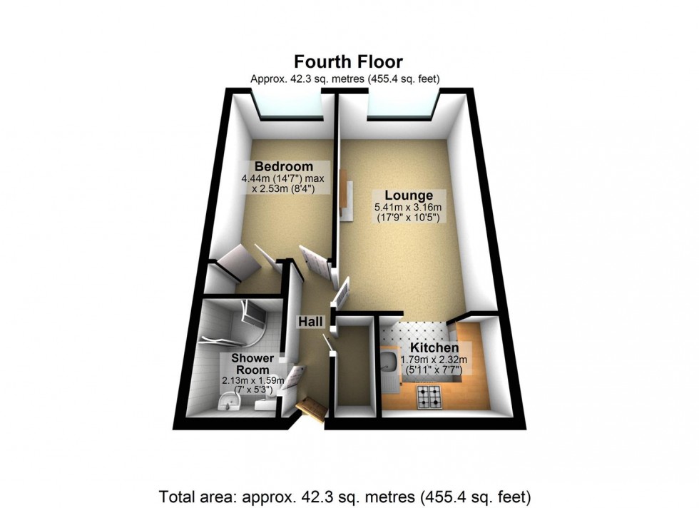Floorplan for Gratwicke Road, Worthing