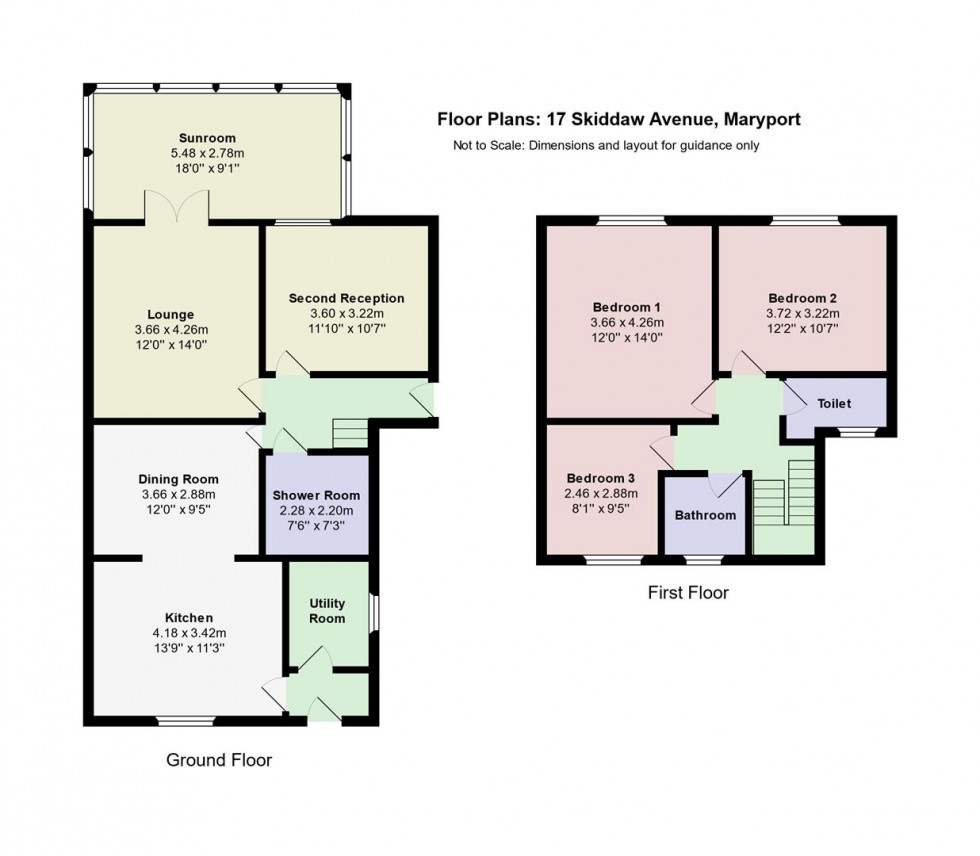 Floorplan for Skiddaw Avenue, Maryport